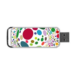 Color Ball Portable Usb Flash (one Side) by Mariart