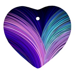 Color Purple Blue Pink Ornament (heart) by Mariart