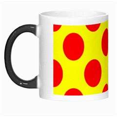Polka Dot Red Yellow Morph Mugs by Mariart