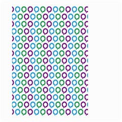 Polka Dot Like Circle Purple Blue Green Small Garden Flag (two Sides) by Mariart