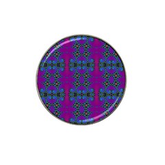 Purple Seamless Pattern Digital Computer Graphic Fractal Wallpaper Hat Clip Ball Marker by Simbadda
