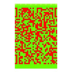 Colorful Qr Code Digital Computer Graphic Shower Curtain 48  X 72  (small)  by Simbadda