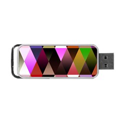 Triangles Abstract Triangle Background Pattern Portable Usb Flash (two Sides) by Simbadda