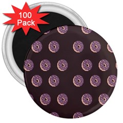 Donuts 3  Magnets (100 Pack) by Mariart