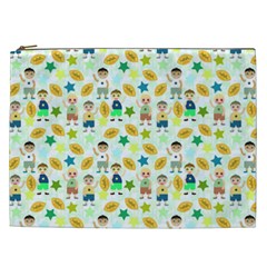 Football Kids Children Pattern Cosmetic Bag (xxl)  by Nexatart