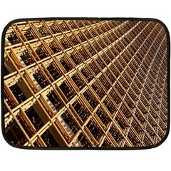 Construction Site Rusty Frames Making A Construction Site Abstract Fleece Blanket (mini) by Nexatart