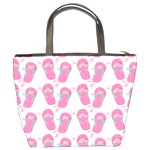 Flip Flops Flower Star Sakura Pink Bucket Bags Back