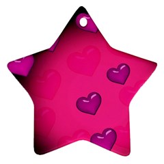 Pink Hearth Background Wallpaper Texture Ornament (star) by Nexatart