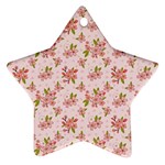 Beautiful hand drawn flowers pattern Ornament (Star) Front