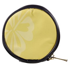 Hibiscus Custard Yellow Mini Makeup Bags by Mariart