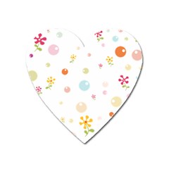 Flower Floral Star Balloon Bubble Heart Magnet by Mariart