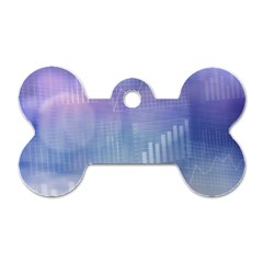 Business Background Blue Corporate Dog Tag Bone (one Side) by Nexatart