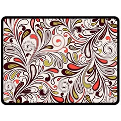 Colorful Abstract Floral Background Fleece Blanket (large)  by TastefulDesigns