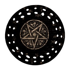 Witchcraft Symbols  Ornament (round Filigree) by Valentinaart