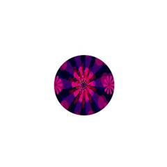 Flower Red Pink Purple Star Sunflower 1  Mini Buttons by Mariart