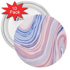 Marble Abstract Texture With Soft Pastels Colors Blue Pink Grey 3  Buttons (10 Pack)  by Mariart