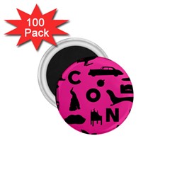 Car Plan Pinkcover Outside 1 75  Magnets (100 Pack)  by Mariart