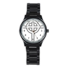 Celtic Cross  Stainless Steel Round Watch by abbeyz71