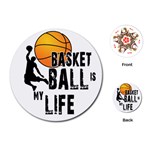 Basketball is my life Playing Cards (Round)  Front