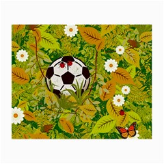 Ball On Forest Floor Small Glasses Cloth (2-side) by linceazul