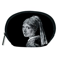 The Girl With The Pearl Earring Accessory Pouches (medium)  by Valentinaart