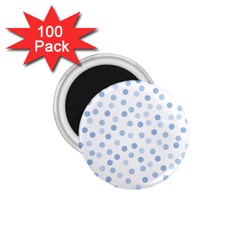 Bubble Balloon Circle Polka Blue 1 75  Magnets (100 Pack)  by Mariart