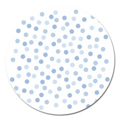 Bubble Balloon Circle Polka Blue Magnet 5  (round) by Mariart