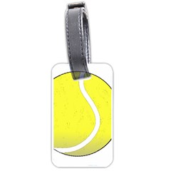 Tennis Ball Ball Sport Fitness Luggage Tags (one Side)  by Nexatart
