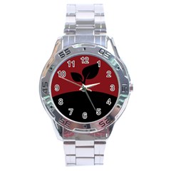 Plant Last Plant Red Nature Last Stainless Steel Analogue Watch by Nexatart