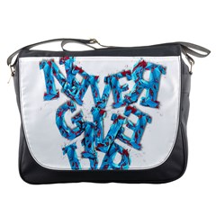 Sport Crossfit Fitness Gym Never Give Up Messenger Bags by Nexatart