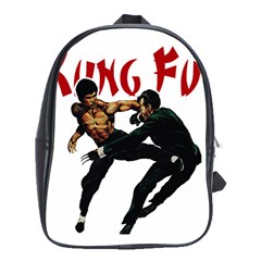 Kung Fu  School Bags (xl)  by Valentinaart