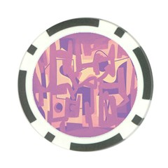 Abstract Art Poker Chip Card Guard by ValentinaDesign