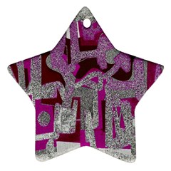 Abstract Art Star Ornament (two Sides) by ValentinaDesign