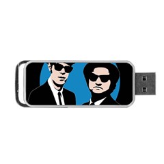 Blues Brothers  Portable Usb Flash (two Sides) by Valentinaart