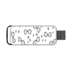 Glasses Bear Cute Doll Animals Portable Usb Flash (one Side) by Mariart