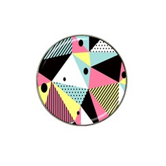 Geometric Polka Triangle Dots Line Hat Clip Ball Marker (4 Pack) by Mariart