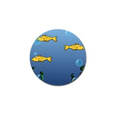 Water Bubbles Fish Seaworld Blue Golf Ball Marker (10 Pack) by Mariart