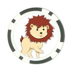 Happy Cartoon Baby Lion Poker Chip Card Guard by Catifornia