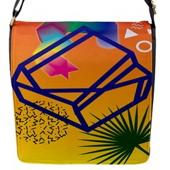Leaf Star Cube Leaf Polka Dots Circle Behance Feelings Beauty Flap Messenger Bag (s) by Mariart