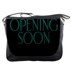 Opening Soon Sign Messenger Bags by Mariart
