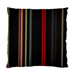 Stripes Line Black Red Standard Cushion Case (one Side) by Mariart
