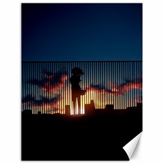 Art Sunset Anime Afternoon Canvas 18  X 24   by BangZart
