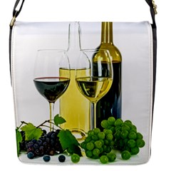 White Wine Red Wine The Bottle Flap Messenger Bag (s) by BangZart