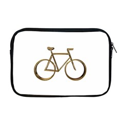 Elegant Gold Look Bicycle Cycling  Apple Macbook Pro 17  Zipper Case by yoursparklingshop