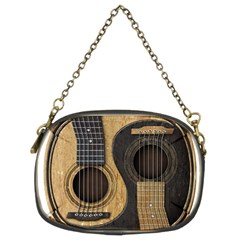 Old And Worn Acoustic Guitars Yin Yang Chain Purses (two Sides)  by JeffBartels