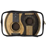 Old And Worn Acoustic Guitars Yin Yang Toiletries Bags 2-Side Front