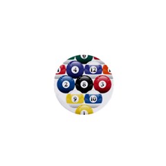 Racked Billiard Pool Balls 1  Mini Buttons by BangZart