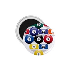Racked Billiard Pool Balls 1 75  Magnets by BangZart
