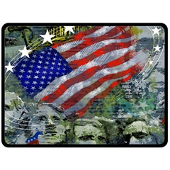 Usa United States Of America Images Independence Day Fleece Blanket (large)  by BangZart