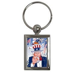Independence Day United States Of America Key Chains (rectangle)  by BangZart